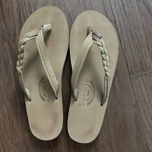 Women’s rainbow flip flops 7.5